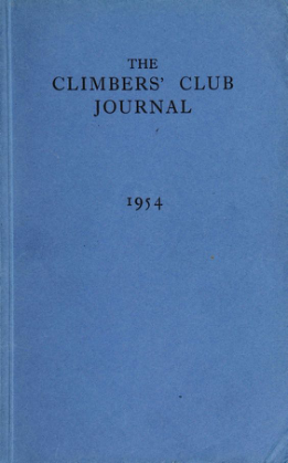 Climbers' Club 1954 Journal cover